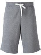 Versace Versace Gym Logo Print Shorts, Men's, Size: 3, Grey, Cotton