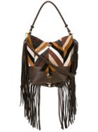 Jérôme Dreyfuss Fringed Chevron Shoulder Bag