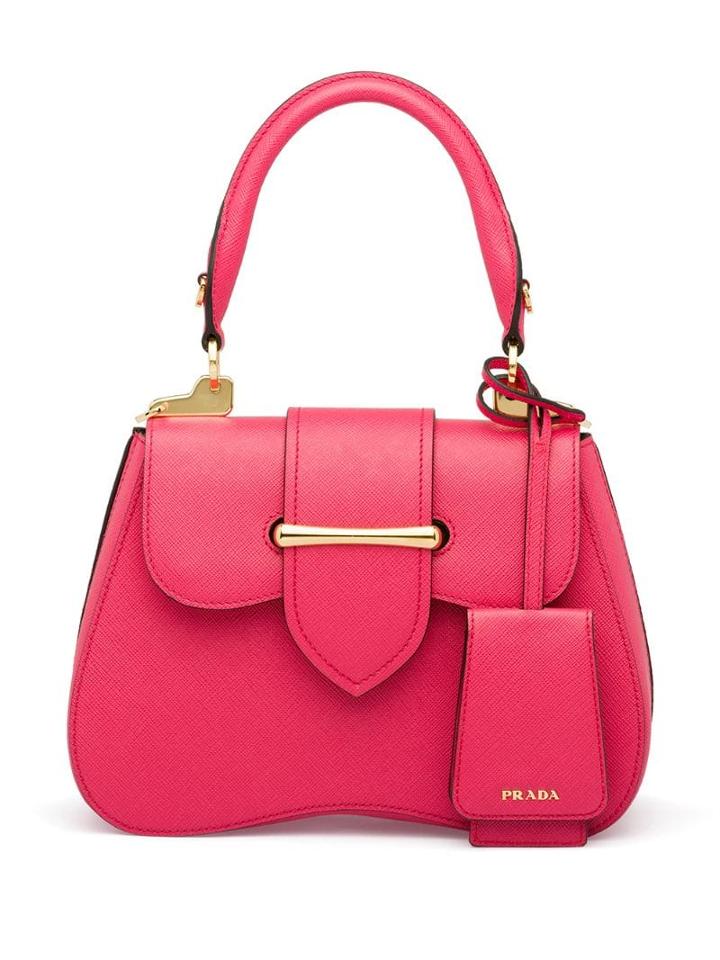 Prada Sidonie Saffiano Leather Bag - Pink