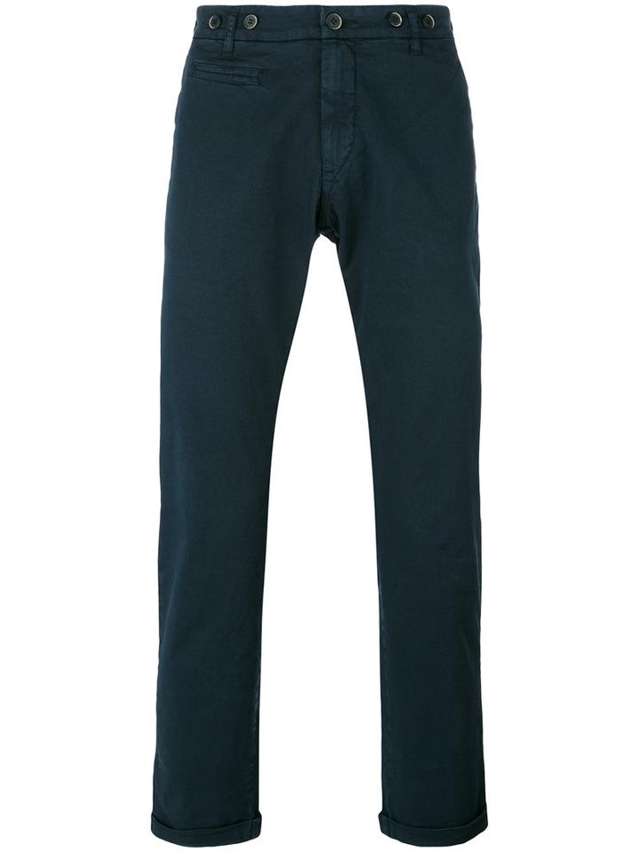 Barena Classic Chinos, Men's, Size: 50, Blue, Cotton/spandex/elastane