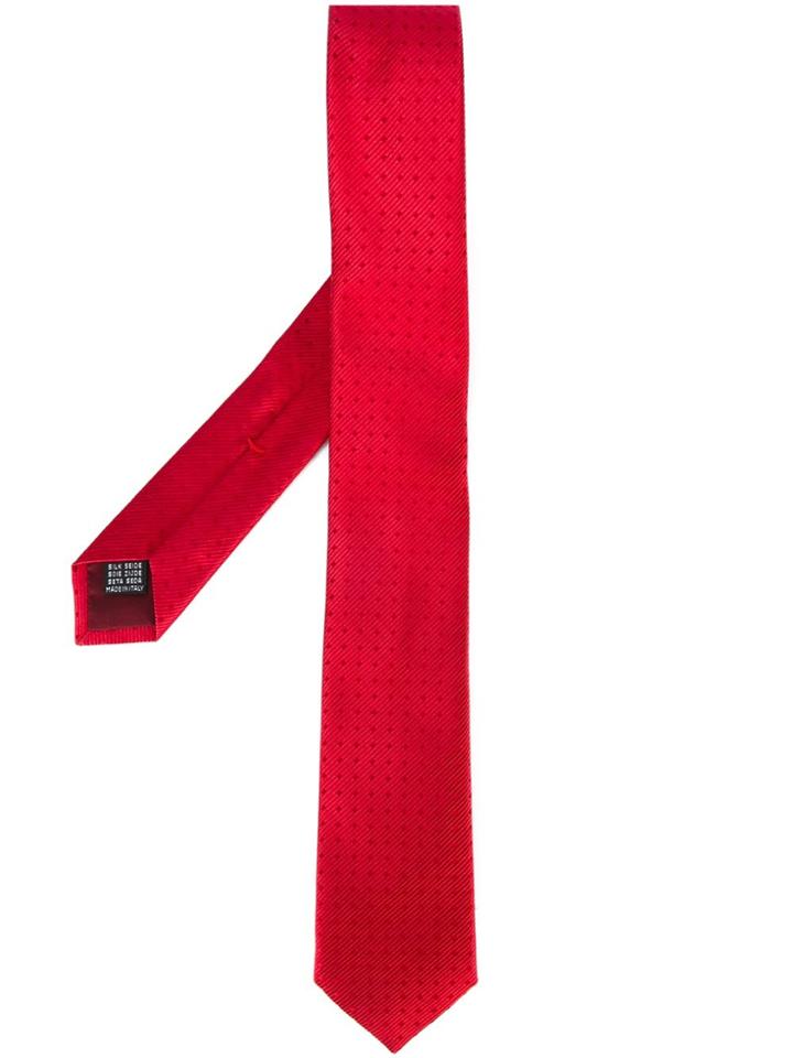 Fashion Clinic Timeless Woven Tie - Red