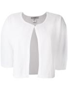 La Fileria For D'aniello Short Sleeve Single Button Cardigan - White