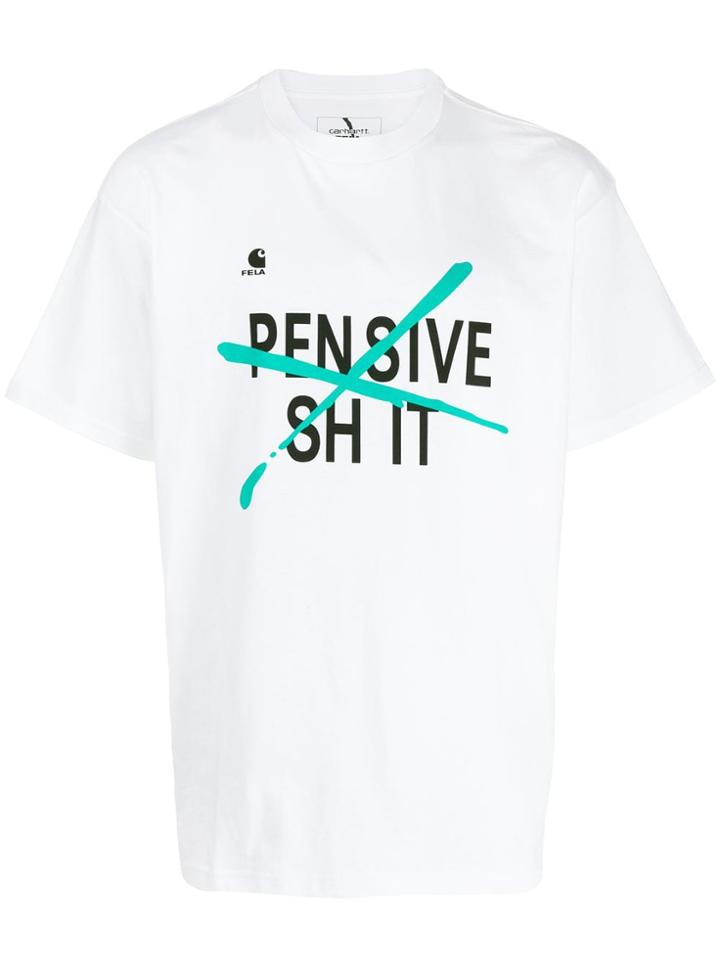 Carhartt Heritage Slogan Print T-shirt - White