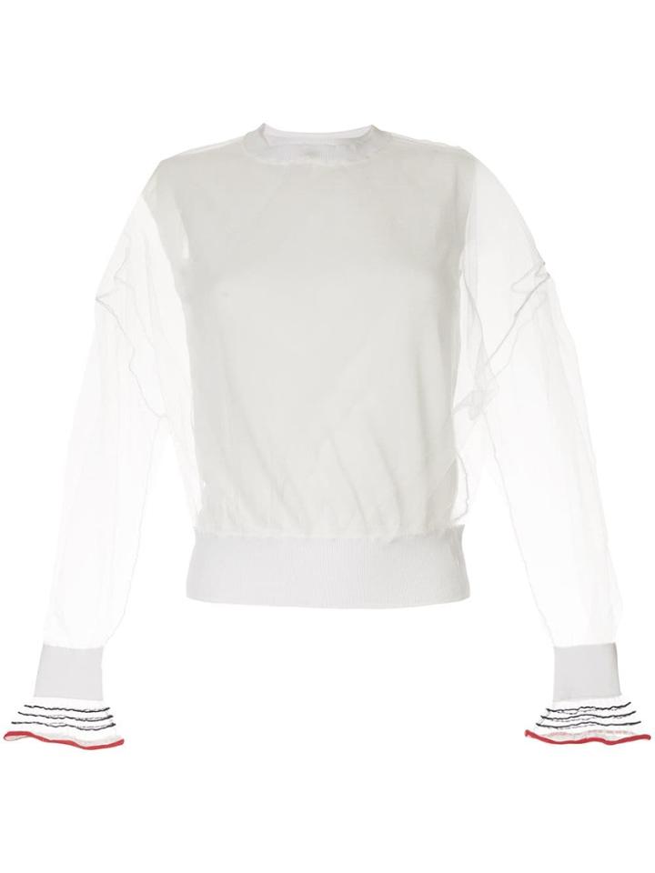 Enföld Mesh Jumper - White