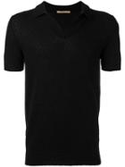 Nuur Plain Polo Shirt, Men's, Size: 48, Black, Cotton/polyamide