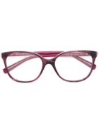 Bulgari Square Frame Glasses - Pink & Purple