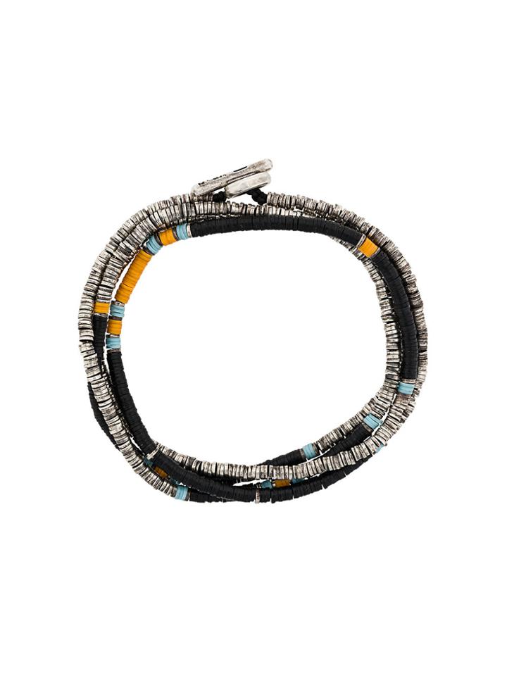 M. Cohen Multi Strand Beaded Bracelet - Metallic