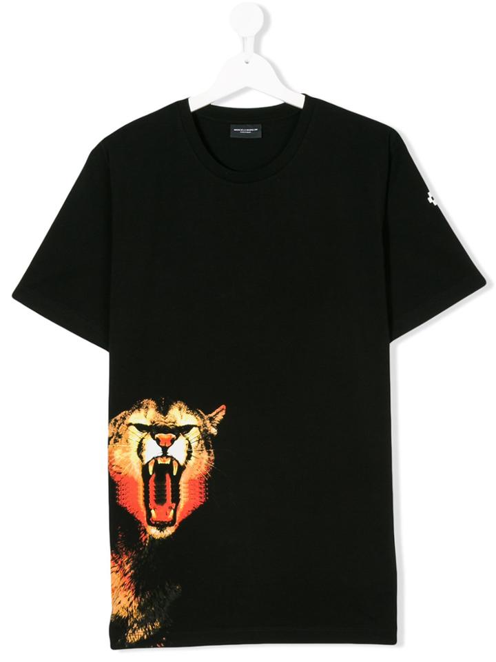 Marcelo Burlon County Of Milan Kids Tiger Print T-shirt - Black