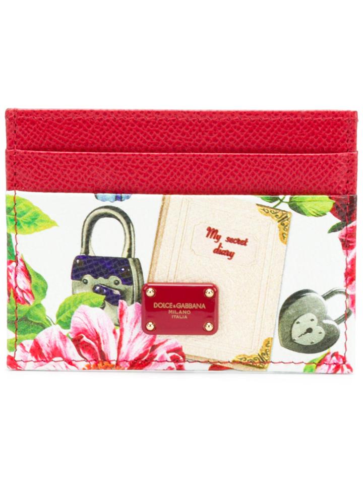 Dolce & Gabbana Printed Card Holder - Red