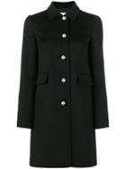 Gucci - Single Breasted Coat - Women - Viscose/wool - 46, Black, Viscose/wool