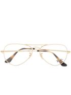 Ray-ban Aviator Framed Glasses - Gold