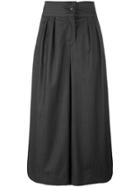 Lucio Vanotti Soft Striped Palazzo Pants - Grey