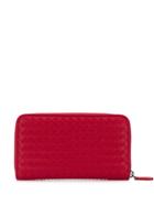 Bottega Veneta Woven Style Wallet - Red