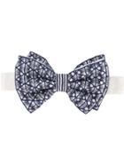 Jupe By Jackie Embroidered Bow Tie - White