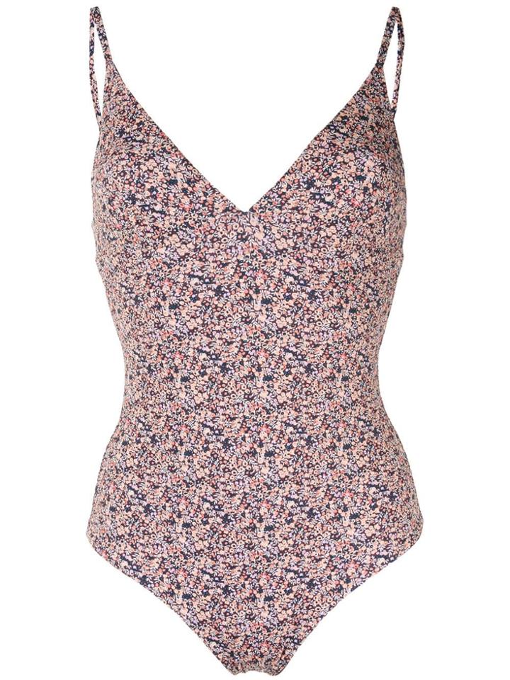Matteau V-neck Printed Swimsuit - Multicolour