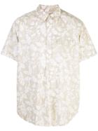 Engineered Garments Floral Short-sleeved Shirt - Brown