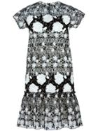 Giambattista Valli Floral Lace Shift Dress, Women's, Size: 46, Black, Cotton/polyester/polyamide/silk
