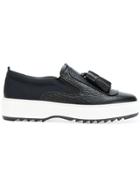 Salvatore Ferragamo Platform Loafers - Black