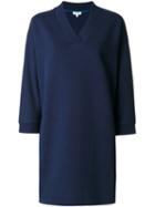 Kenzo - Kenzo Paris Sweatshirt Dress - Women - Cotton - Xs, Blue, Cotton