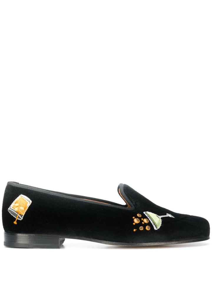 Stubbs & Wootton Celebrate Slippers - Black
