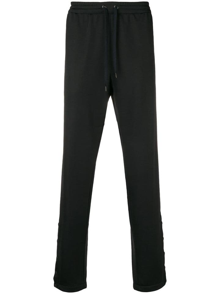 Versace Logo Strap Track Trousers - Black