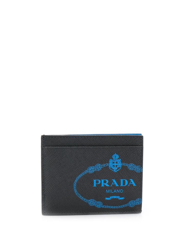 Prada Milano Logo Cardholder - Black