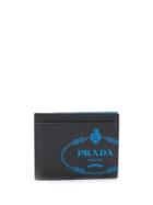 Prada Milano Logo Cardholder - Black