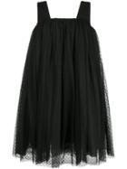 Comme Des Garçons Noir Kei Ninomiya Polka Dot Tulle Dress - Black
