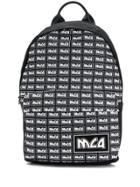 Mcq Alexander Mcqueen All-over Logo Backpack - Black