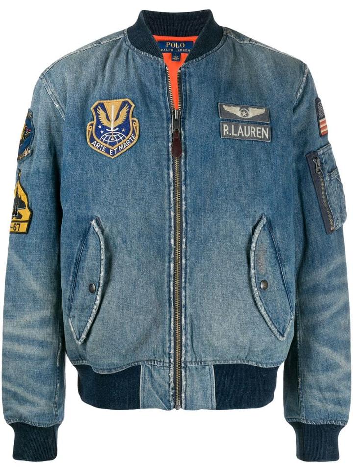 Polo Ralph Lauren Denim Bomber Jacket - Blue
