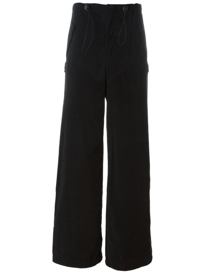Walter Van Beirendonck Vintage Velvet Wide Leg Trousers