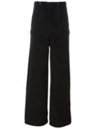 Walter Van Beirendonck Vintage Velvet Wide Leg Trousers