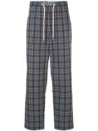 Walk Of Shame Check Pyjama Trousers - Blue