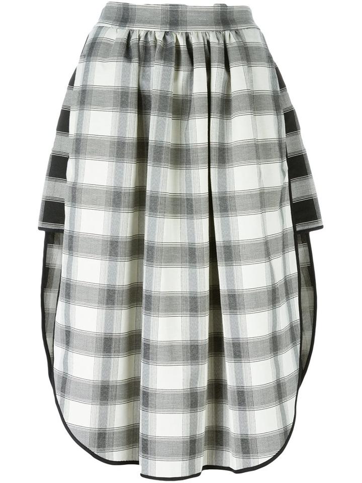 Vivienne Westwood Anglomania Grid Check Asymmetric Skirt