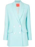 Manning Cartell Classic Double-breasted Blazer - Blue