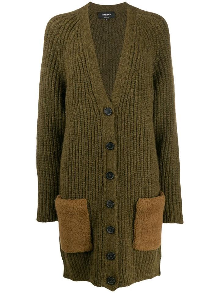Rochas Buttoned Military Cardigan - Green