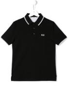 Boss Kids Embroidered Logo Polo Shirt - Black