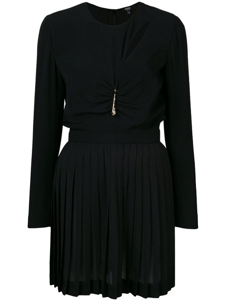 Versus Asymmetric Skater Dress - Black