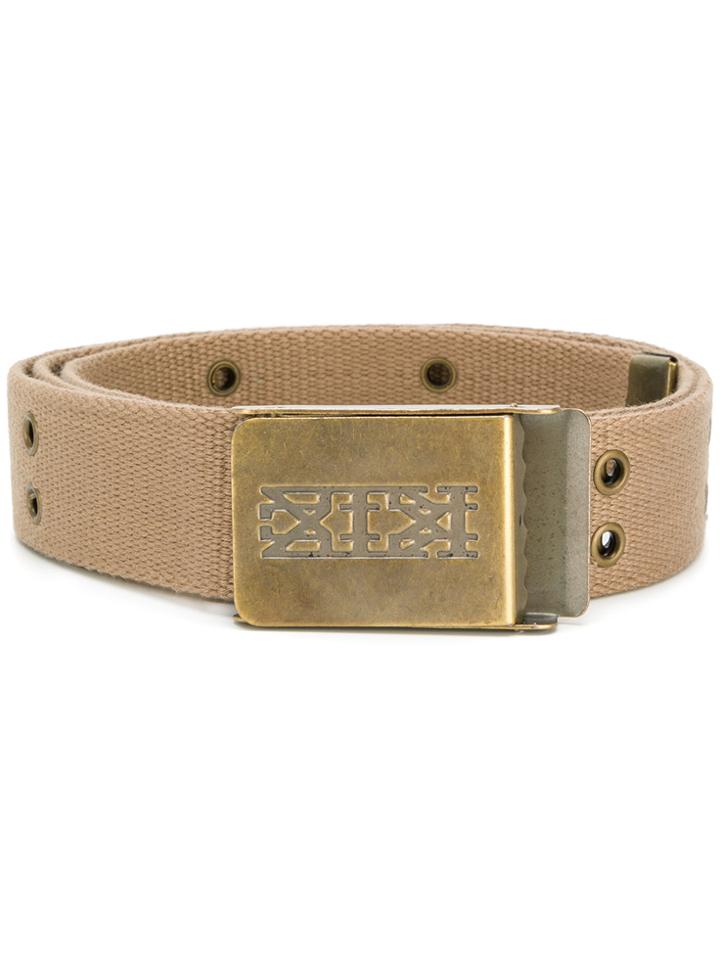 Ktz Logo Buckle Belt - Brown