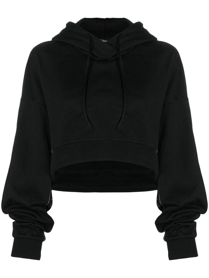 Y-3 Cropped Hoodie - Black