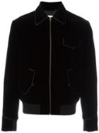 Saint Laurent Military Teddy Jacket, Men's, Size: 50, Black, Cotton/viscose/cupro/wool