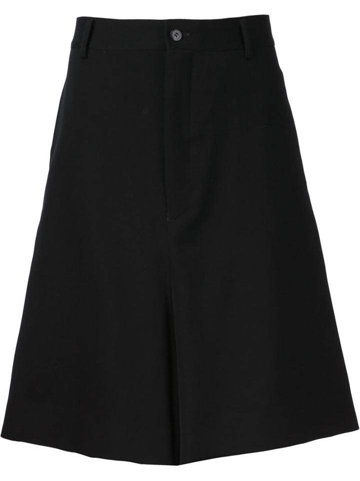 Comme Des Garçons Homme Plus Wide Leg Bermuda Shorts