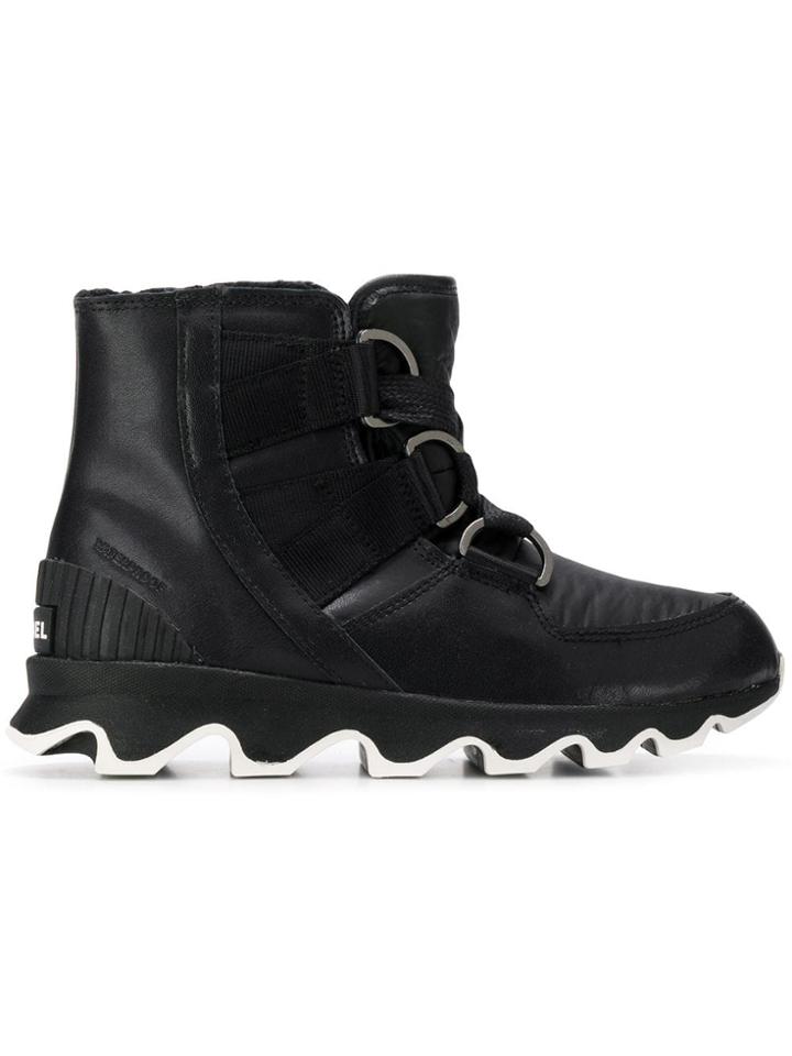 Sorel Lace-up Platform Boots - Black
