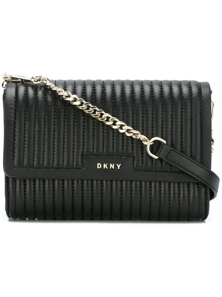Dkny Ribbed Crossbody Bag, Women's, Black
