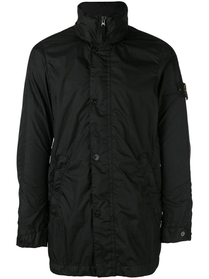 Stone Island High Neck Lightweight Jacket - Black