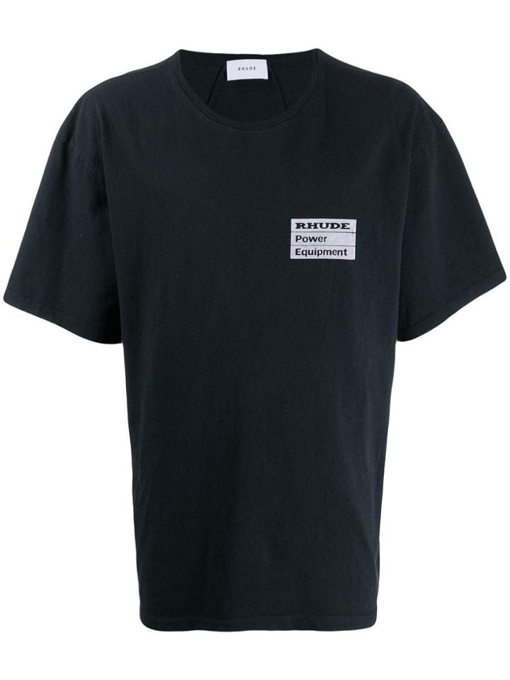 Rhude Chest Logo T-shirt - Black