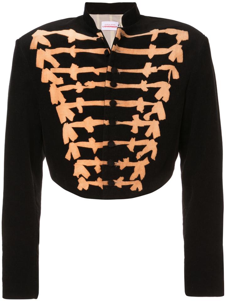 Charles Jeffrey Loverboy Print Fitted Jacket - Black