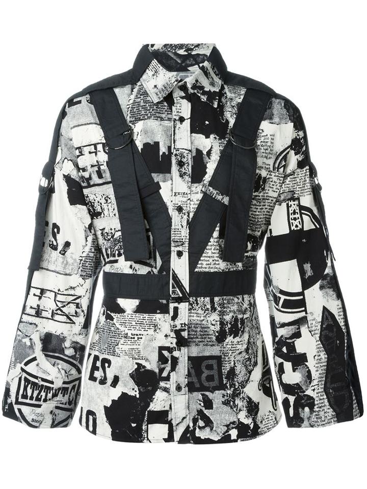 Ktz Newspaper Print Shirt