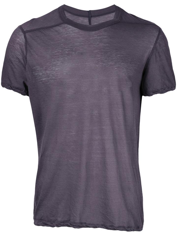 Rick Owens - Round Neck T-shirt - Men - Cotton - M, Pink/purple, Cotton