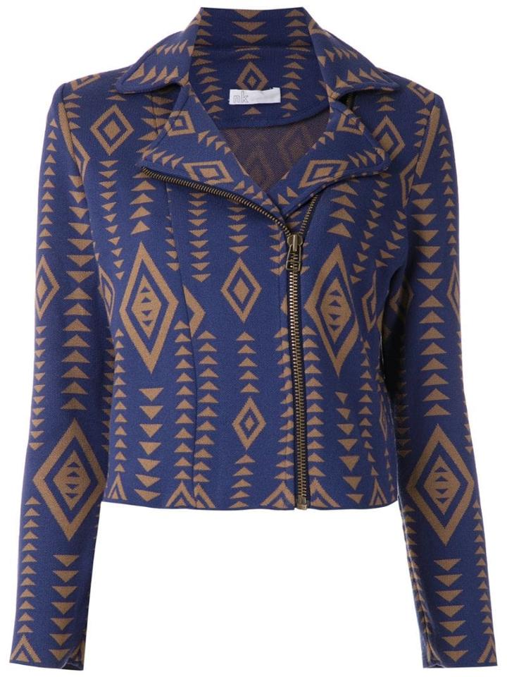 Nk Bob Jacquard Jacket - Blue